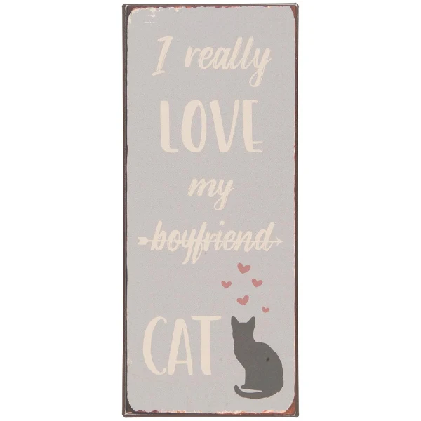 Metalskilt - Boyfriend/Cat - Ib Laursen - Billede 2