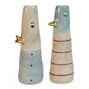 Vase 16cm - And - Grå/blå - Speedtsberg