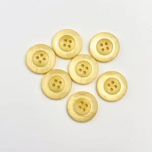 Knap - Shiny Pastelgul - 23 mm