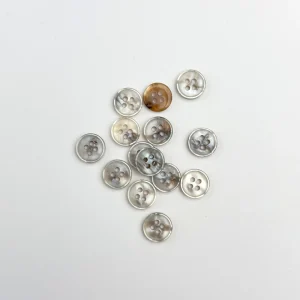 Knap - Pearl Look - Lys Beige - 11 mm