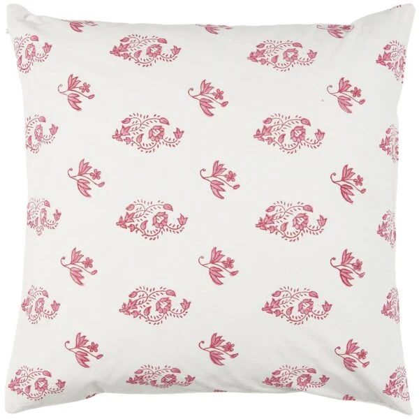 Pudebetræk - Hvid m/ pink blomster 1958-11 - Ib Laursen - Billede 2
