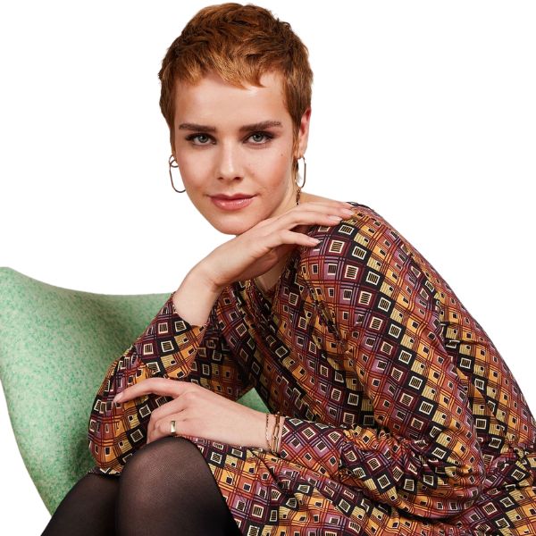 Betty dress connor - Cabernet red - King Louie - Billede 3