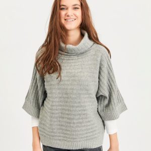 Alba – Grey Melange – Bluse – S – Lind