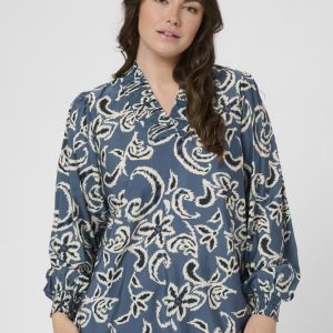 Bluse – KCmahlia – Bering Sea/White Paisley – Kaffe Curve – Kaffe Curve