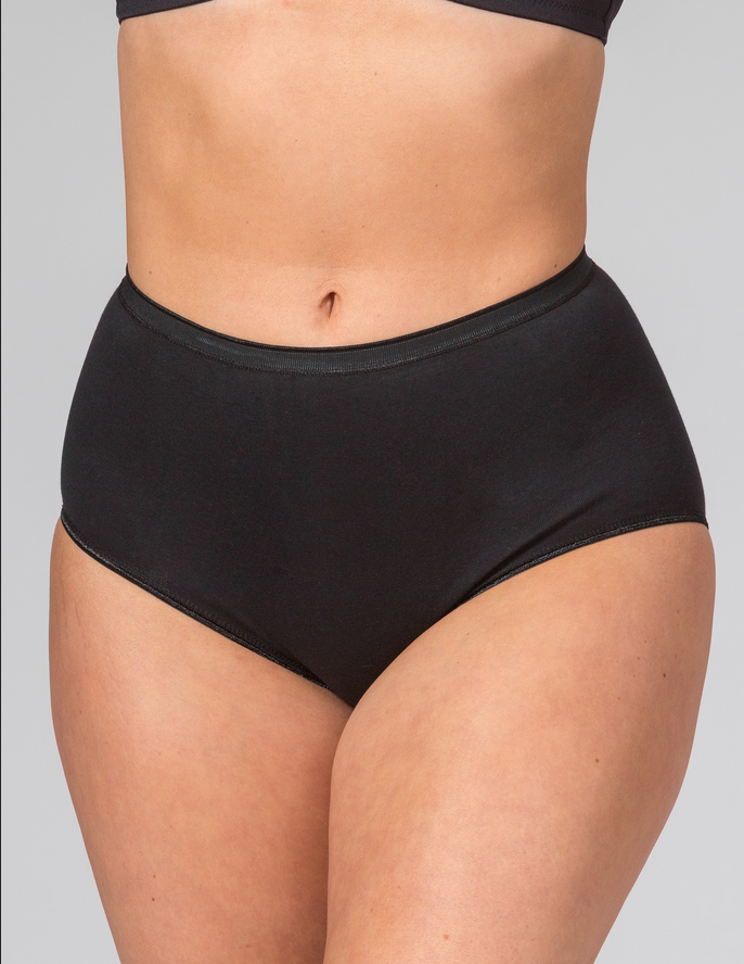 Bomuldstrusser Maxi – Sømløs – 2-pak – Sort – Trofé – Trofé