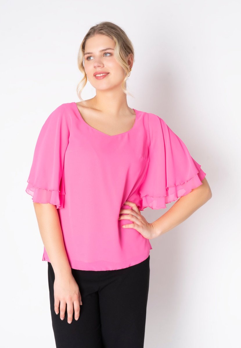 Elnobel – Glowing Pink – Bluse – 42 – Elinette - Billede 2