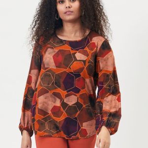 Etpippa – Orange – Bluse – Xl – Elton