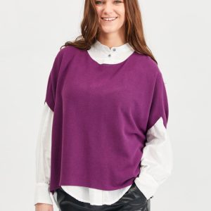 Elfi – Dark Purple – Bluse – S/m – Lind