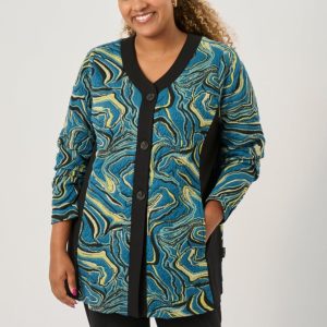 Pont Neuf – Cardigan – Pnanelise – Petrol Blue – Xs/36-38 – Pont Neuf