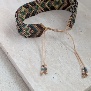 Linda – Håndvævet armbånd i telarteknik med justerbare modeller