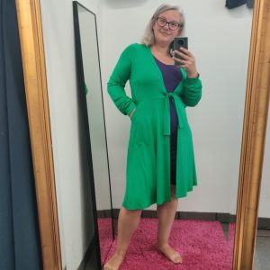Bamboo Cardigan Green – Amamiko