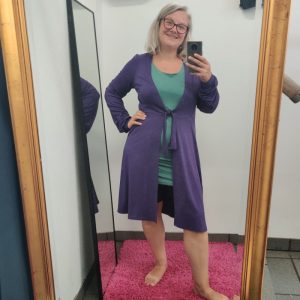Bamboo Cardigan Purple – Amamiko
