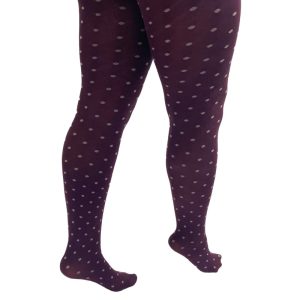 Burgundy/Cream Spot Bamboo Curvy Super Stretch – Pamela Mann